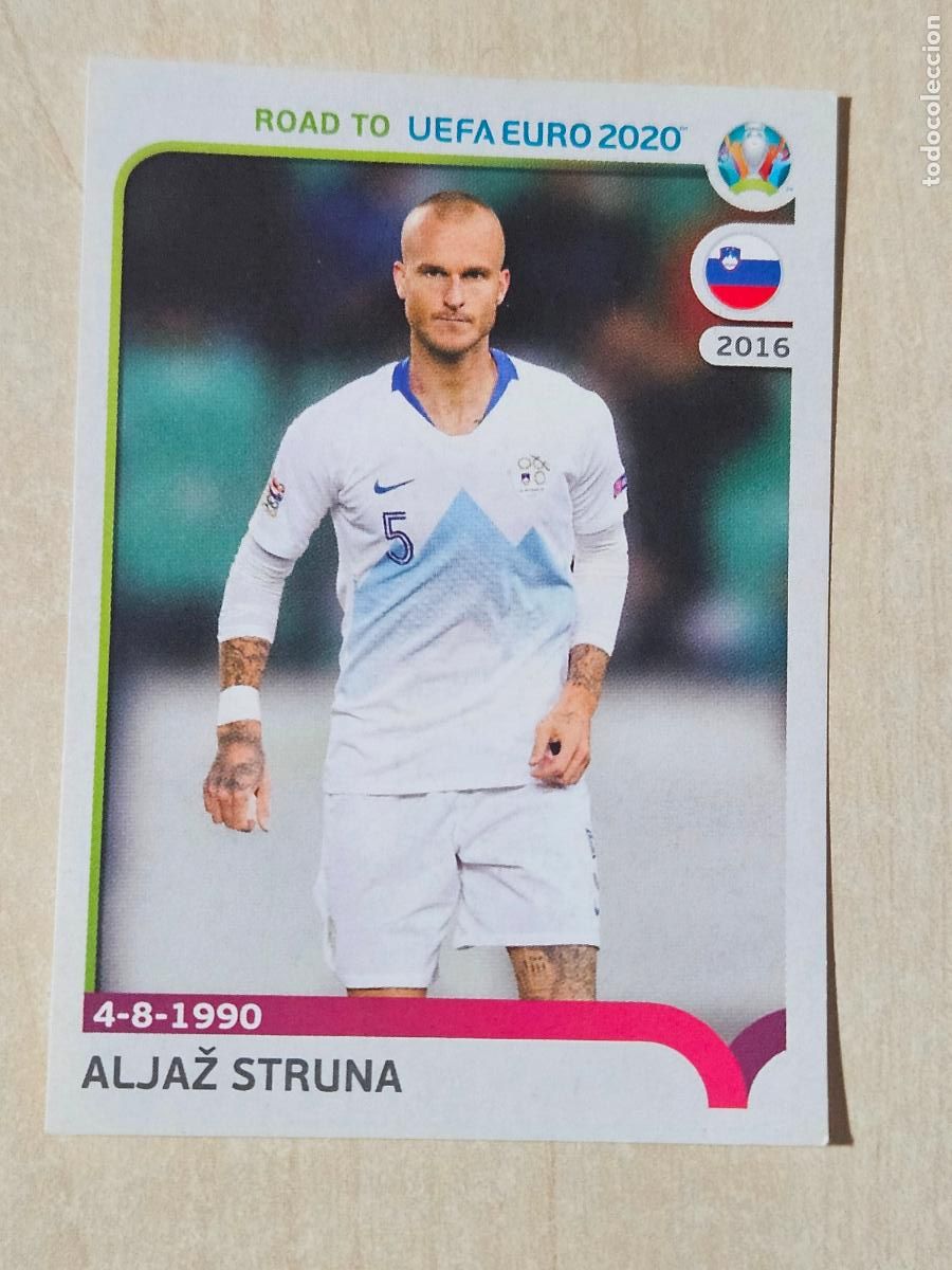 Cromos de F&uacute;tbol: CROMO N&ordm; 343 ALJAZ STRUNA - ROAD TO UEFA EURO 2020 - PANINI - SIN PEGAR