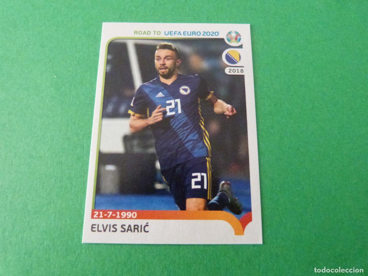 Cromos de F&uacute;tbol: CROMO FUTBOL ELVIS SARIC BOSNIA Y HERZEGOVINA SIN PEGAR N&ordm; 46 ROAD TO EURO EUROCOPA 2020 PANINI
