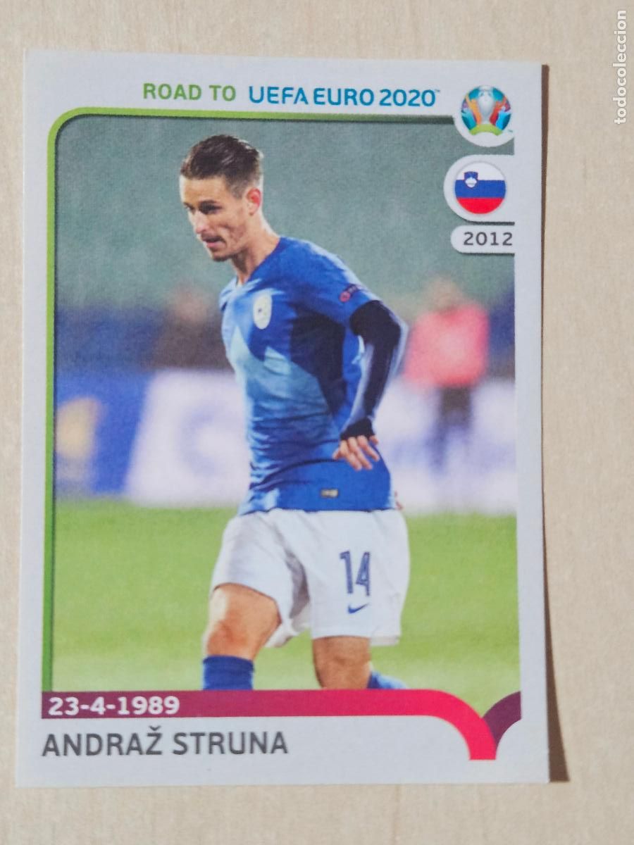 Cromos de F&uacute;tbol: CROMO N&ordm; 344 ANDRAZ STRUNA - ROAD TO UEFA EURO 2020 - PANINI - SIN PEGAR