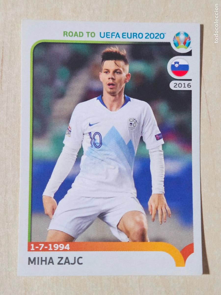 Fu&szlig;ball-Sticker: CROMO N&ordm; 348 MIHA ZAJC - ROAD TO UEFA EURO 2020 - PANINI - SIN PEGAR