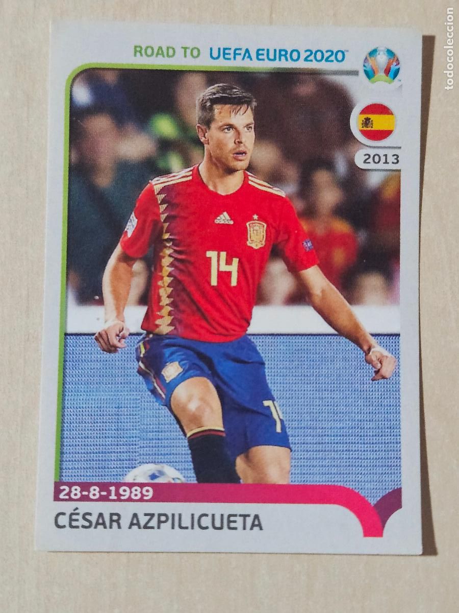 Cromos de F&uacute;tbol: CROMO N&ordm; 357 CESAR AZPILICUETA - ROAD TO UEFA EURO 2020 - PANINI - SIN PEGAR