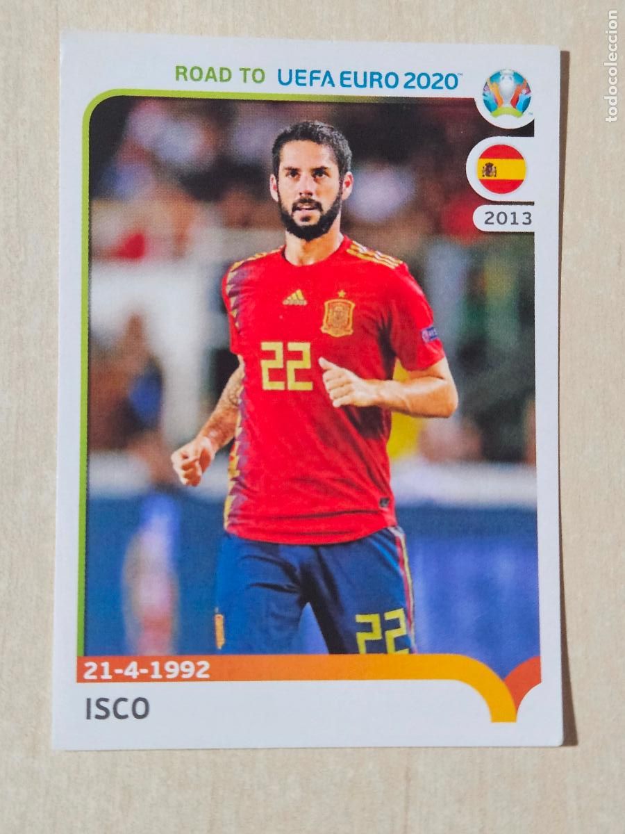 Cromos de Futebol: CROMO N&ordm; 365 ISCO - ROAD TO UEFA EURO 2020 - PANINI - SIN PEGAR