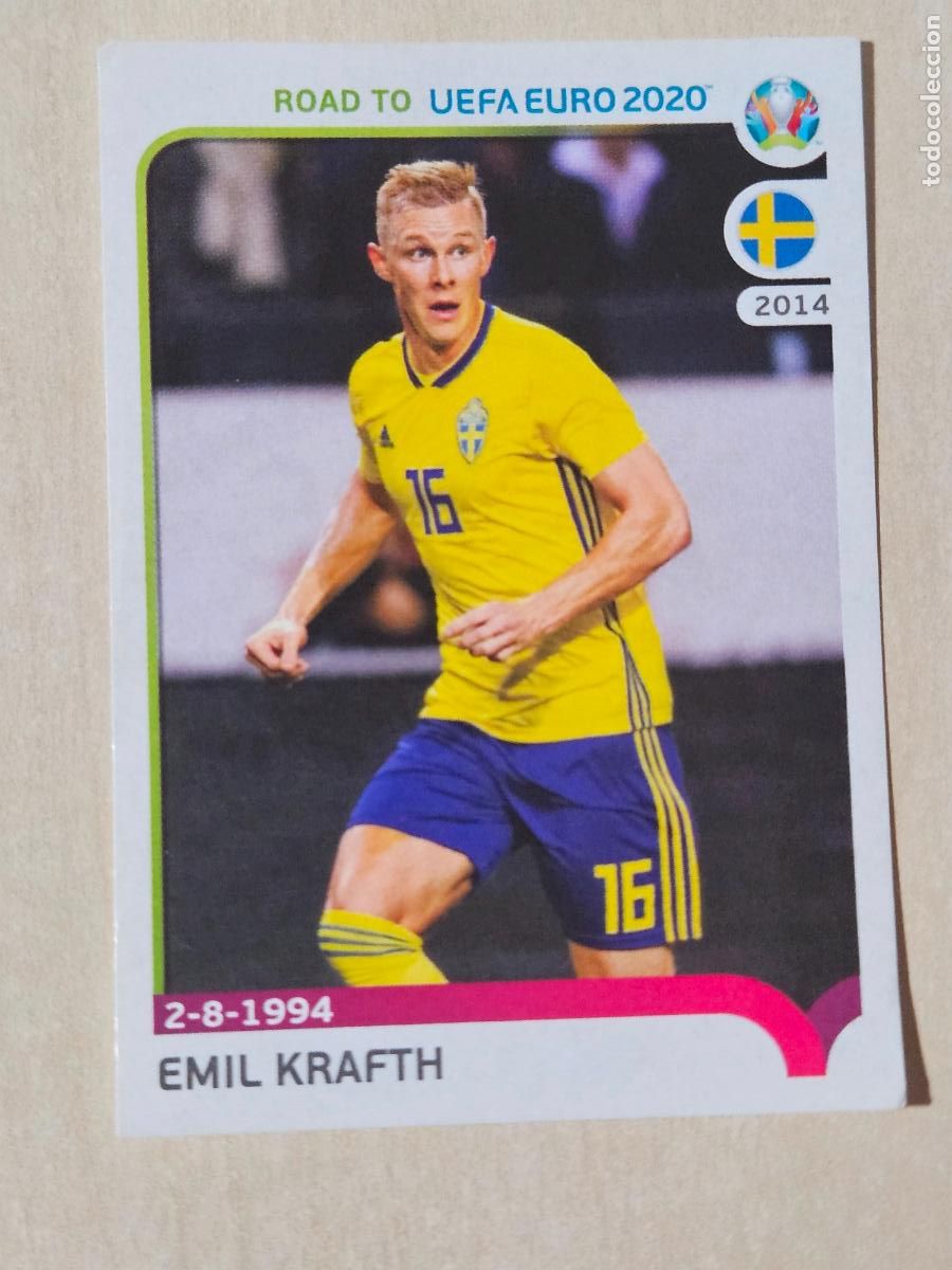 Cromos de Futebol: CROMO N&ordm; 377 EMIL KRAFTH - ROAD TO UEFA EURO 2020 - PANINI - SIN PEGAR