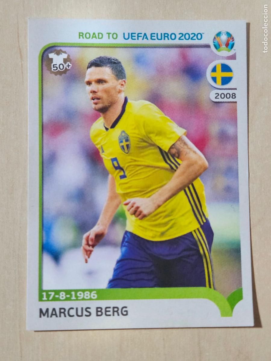 Cromos de F&uacute;tbol: CROMO N&ordm; 384 MARCUS BERG - ROAD TO UEFA EURO 2020 - PANINI - SIN PEGAR