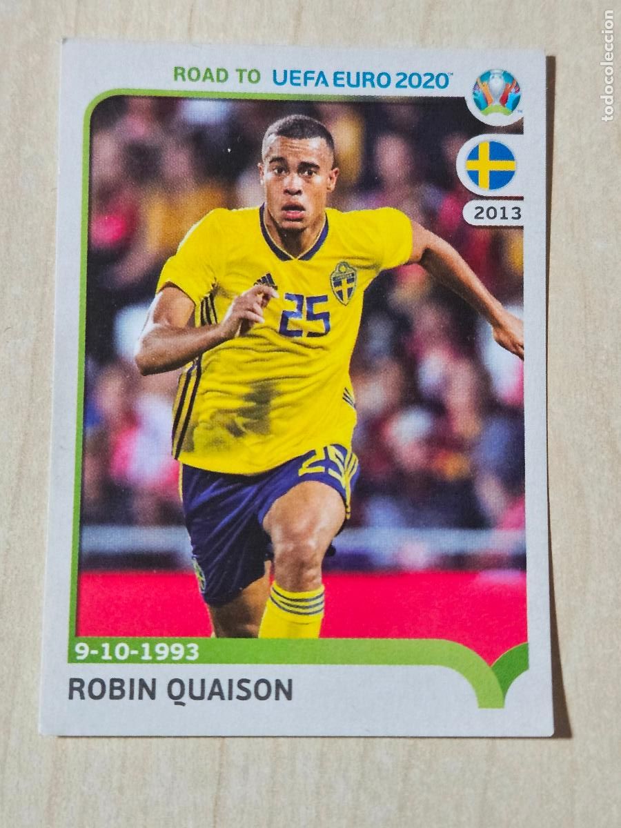 Cromos de F&uacute;tbol: CROMO N&ordm; 385 ROBIN QUAISON - ROAD TO UEFA EURO 2020 - PANINI - SIN PEGAR