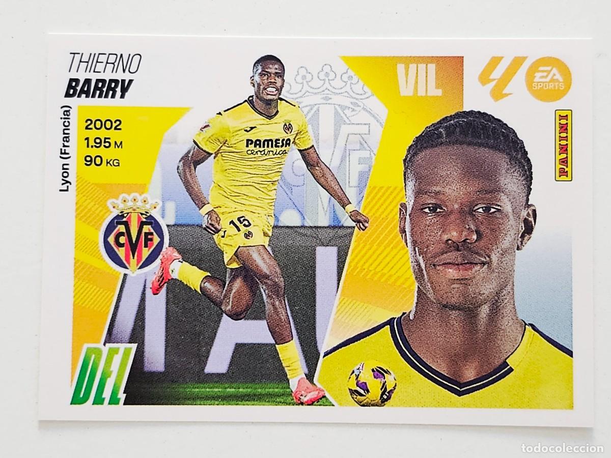 Cromos de F&uacute;tbol: 20 Thierno Barry, Villarreal CF, Panini Ediciones Liga Este 2025 2026 25 26