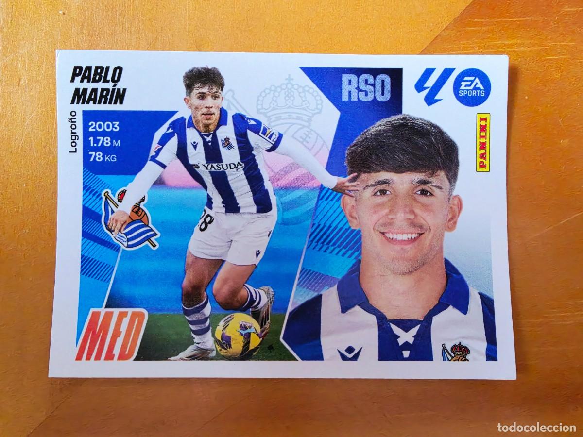 Cromos de F&uacute;tbol: 12 Pablo Mar&iacute;n, Real Sociedad, Panini Ediciones Liga Este 2025 2026 25 26