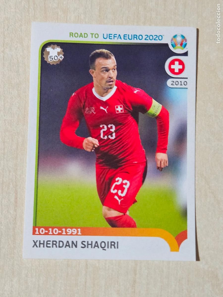 Cromos de F&uacute;tbol: CROMO N&ordm; 395 SHAQIRI - ROAD TO UEFA EURO 2020 - PANINI - SIN PEGAR
