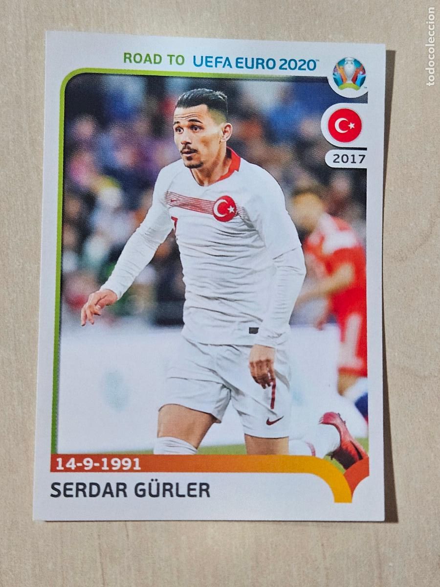 Fu&szlig;ball-Sticker: CROMO N&ordm; 413 SERDAR GURLER - ROAD TO UEFA EURO 2020 - PANINI - SIN PEGAR