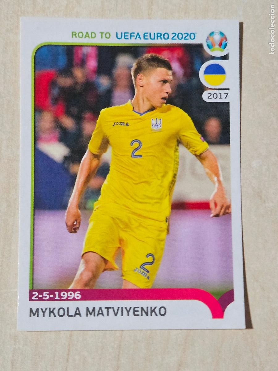 Cromos de F&uacute;tbol: CROMO N&ordm; 420 MATVIYENKO - ROAD TO UEFA EURO 2020 - PANINI - SIN PEGAR