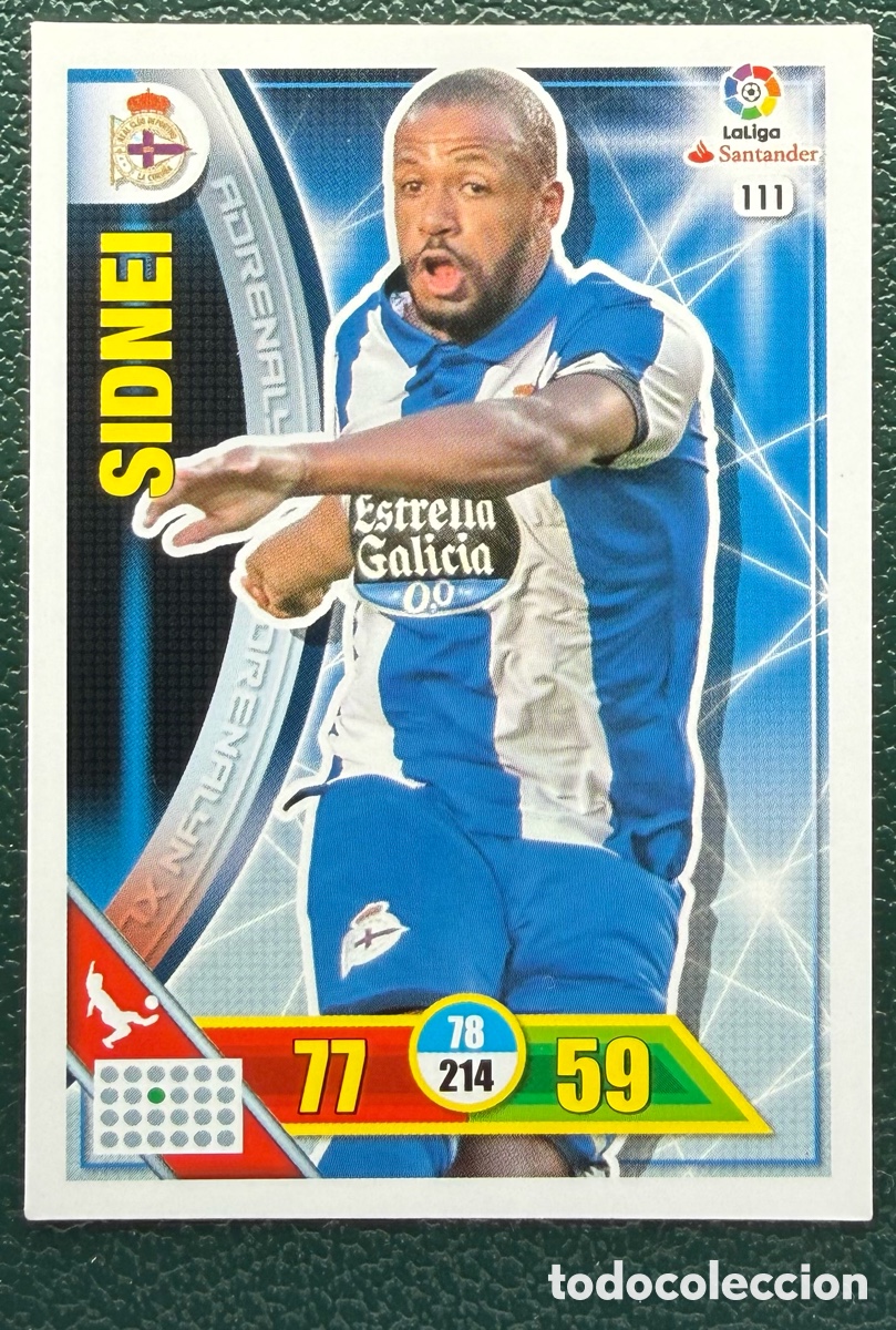 Cromos de F&uacute;tbol: 111 SIDNEI DEPORTIVO DE LA CORU&Ntilde;A FICHAS ALBUM ADRENALYN XL 2016 2017 16 17