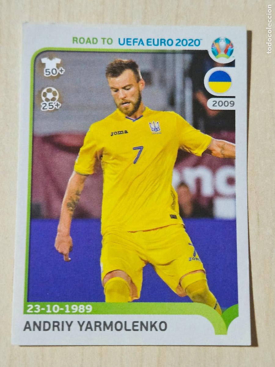 Cromos de F&uacute;tbol: CROMO N&ordm; 432 YARMOLENKO - ROAD TO UEFA EURO 2020 - PANINI - SIN PEGAR