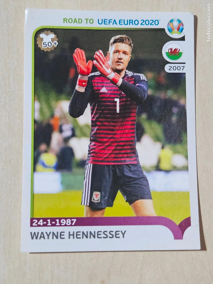 Fu&szlig;ball-Sticker: CROMO N&ordm; 435 HENNESSEY - ROAD TO UEFA EURO 2020 - PANINI - SIN PEGAR