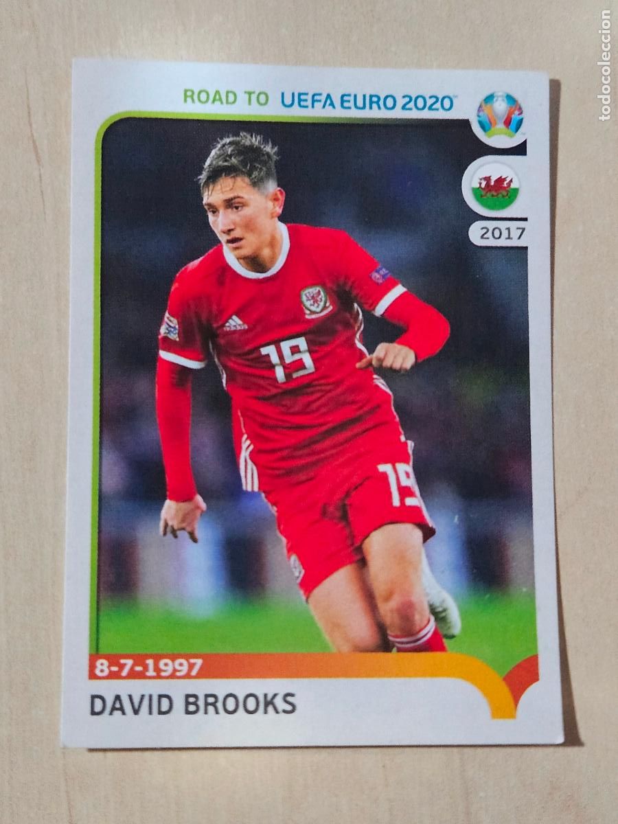 Fu&szlig;ball-Sticker: CROMO N&ordm; 442 DAVIC BROOKS - ROAD TO UEFA EURO 2020 - PANINI - SIN PEGAR