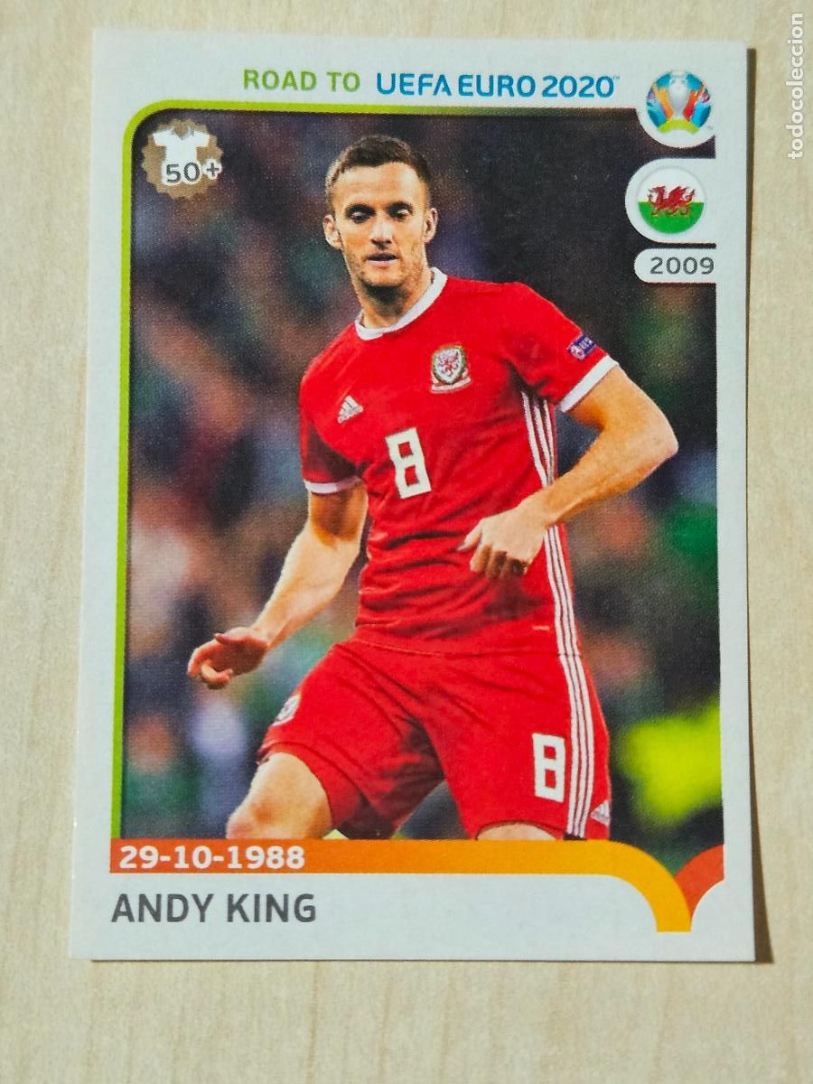 Fu&szlig;ball-Sticker: CROMO N&ordm; 443 ANDY KING - ROAD TO UEFA EURO 2020 - PANINI - SIN PEGAR