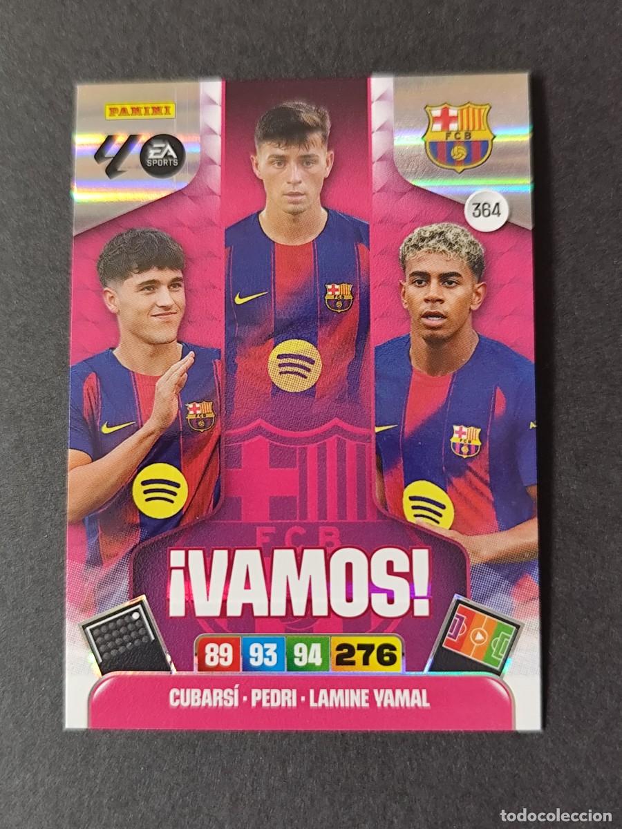 Cromos de F&uacute;tbol: 364 BARCELONA BAR&Ccedil;A CUBARS&Iacute; PEDRI LAMINE YAMAL &iexcl;VAMOS! ADRENALYN 2025 2026 25 26