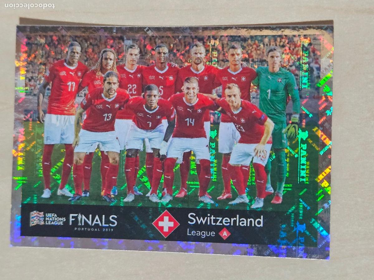 Cartes &agrave; collectionner de Football: CROMO N&ordm; 454 SUIZA - UEFA NATIONS LEAGUE FINALS - PANINI - SIN PEGAR
