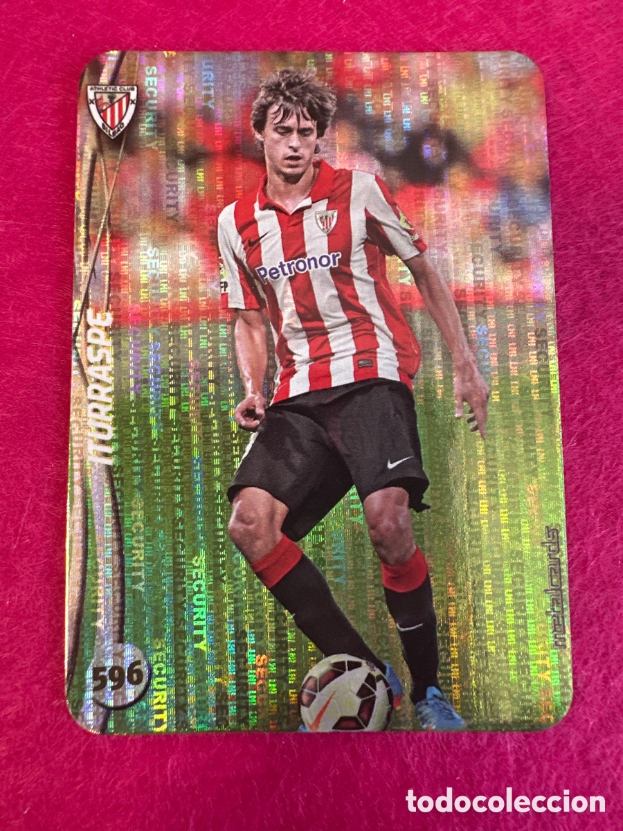 Cartes &agrave; collectionner de Football: 596 ITURRASPE (ATHLETIC BILBAO) TOP VERSI&Oacute;N SECURITY MUNDICROMO 2015 14 15 METALCARD