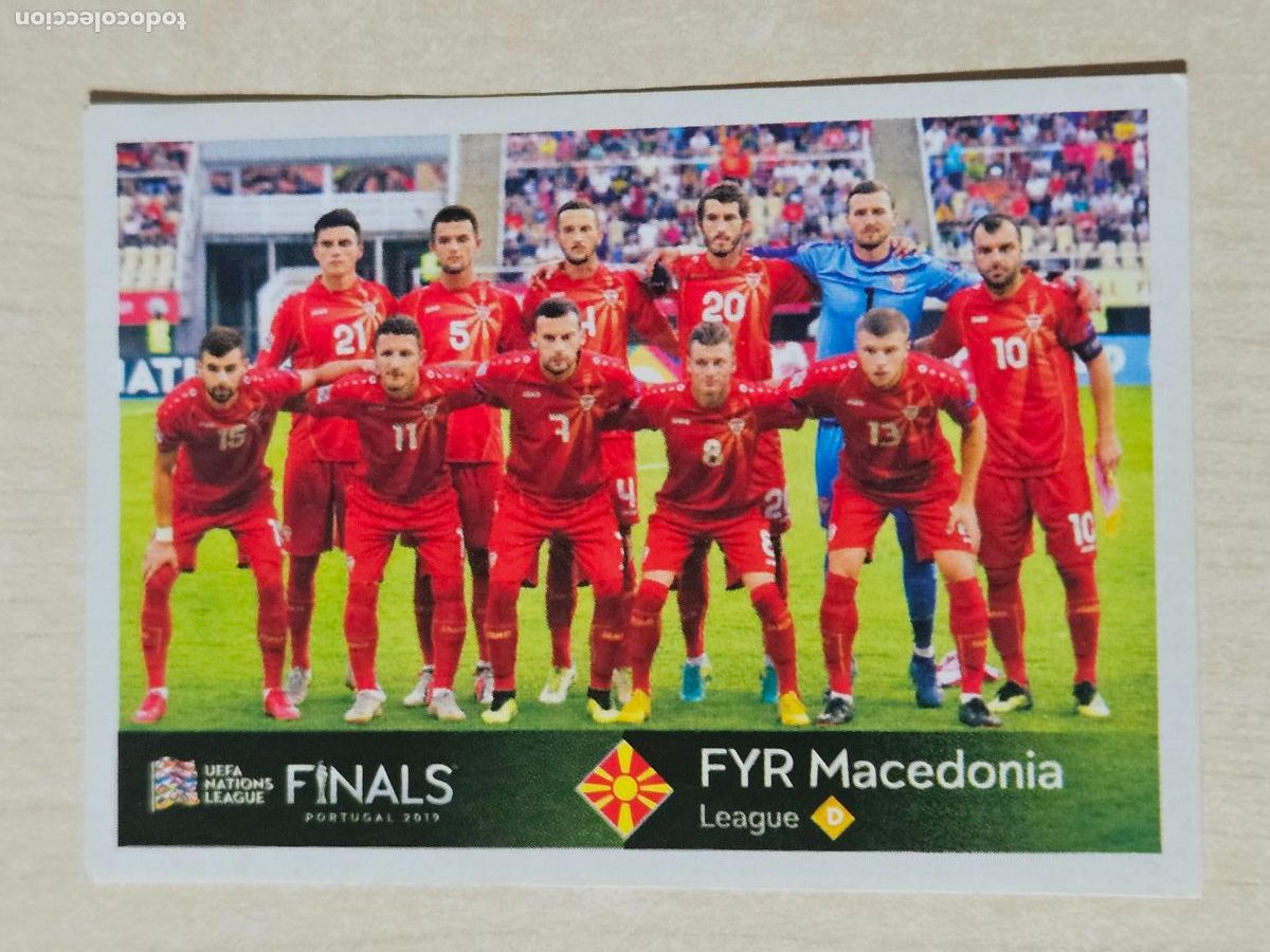 Cromos de F&uacute;tbol: CROMO N&ordm; 476 MACEDONIA - UEFA NATIONS LEAGUE FINALS - PANINI - SIN PEGAR