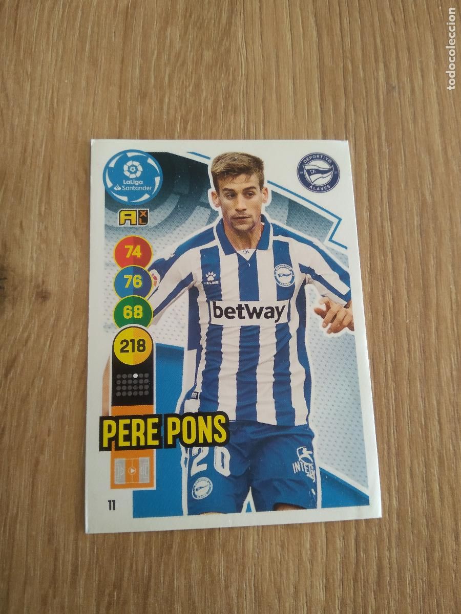 Cromos de F&uacute;tbol: 11 PERE PONS ALAVES CROMO FUTBOL PANINI LIGA 20-21 ADRENALYN 2020-2021