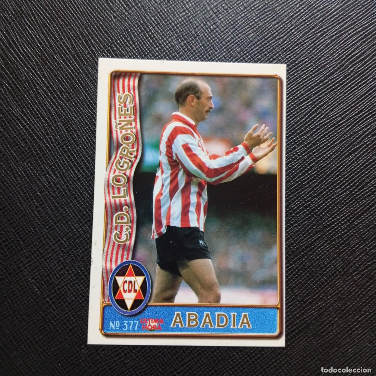 Cromos de F&uacute;tbol: 377 ABADIA LOGRO&Ntilde;ES MUNDICROMO 1996 1997 CROMO FUTBOL 96 97 - A206 PG58 ULTIMA HORA