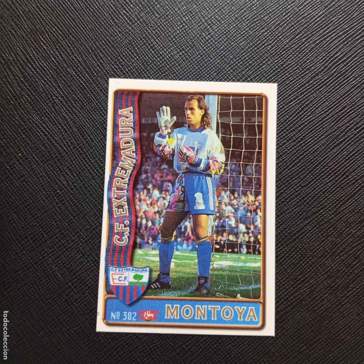 Cromos de F&uacute;tbol: 382 MONTOYA EXTREMADURA MUNDICROMO 1996 1997 CROMO FUTBOL 96 97 - A206 PG58 ULTIMA HORA