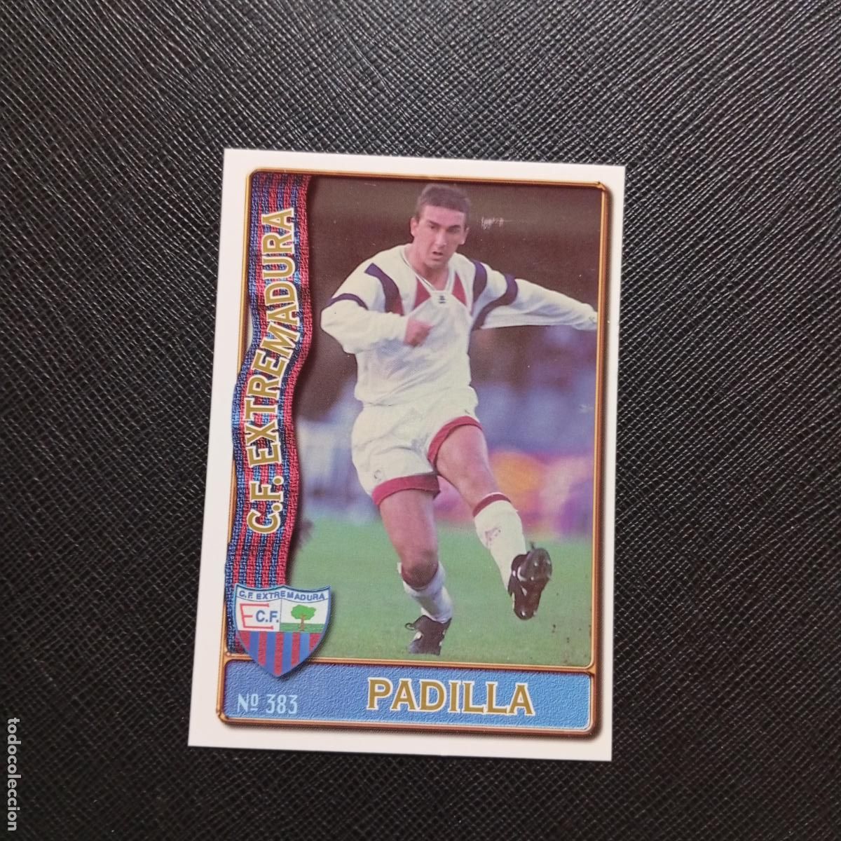 Cromos de F&uacute;tbol: 383 PADILLA EXTREMADURA MUNDICROMO 1996 1997 CROMO FUTBOL 96 97 - A206 PG58