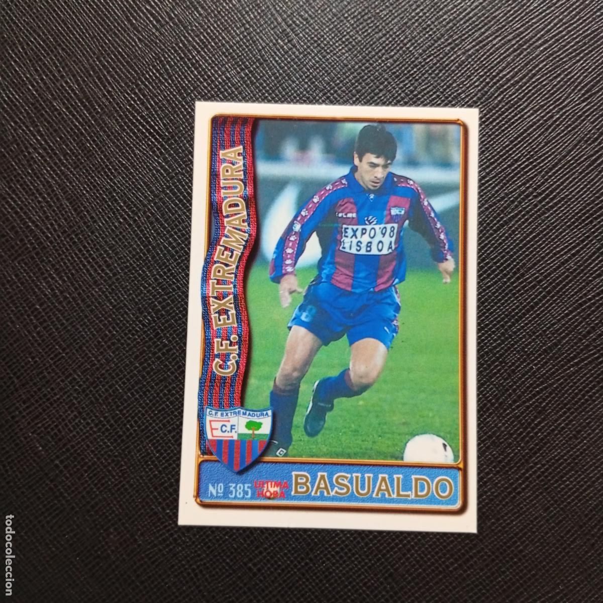 Cromos de F&uacute;tbol: 385 BASUALDO EXTREMADURA MUNDICROMO 1996 1997 CROMO FUTBOL 96 97 - A206 PG59 ULTIMA HORA