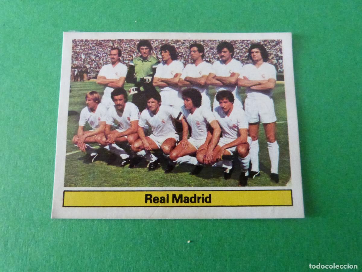 Cartes &agrave; collectionner de Football: CROMO FUTBOL PLANTILLA EQUIPO REAL MADRID C.F. DESPEGADO LIGA ESTE 1981-1982/81-82