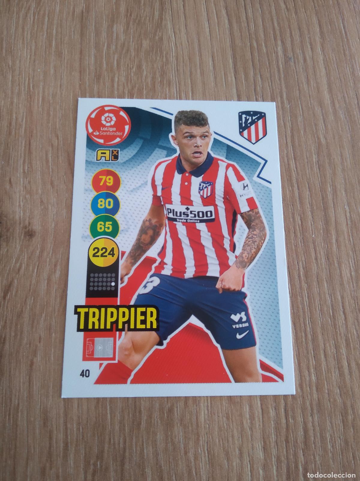 Cromos de F&uacute;tbol: 40 TRIPPIER ATLETICO DE MADRID CROMO FUTBOL PANINI LIGA 20-21 ADRENALYN 2020-2021