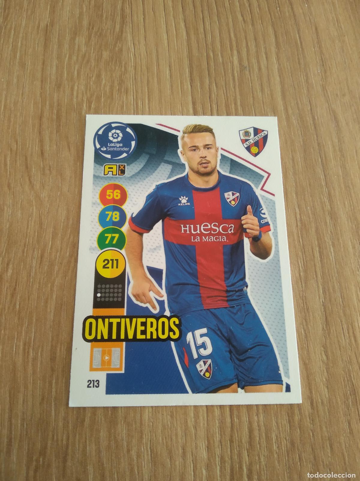 Football Stickers: 213 ONTIVEROS HUESCA CROMO FUTBOL PANINI LIGA 20-21 ADRENALYN 2020-2021