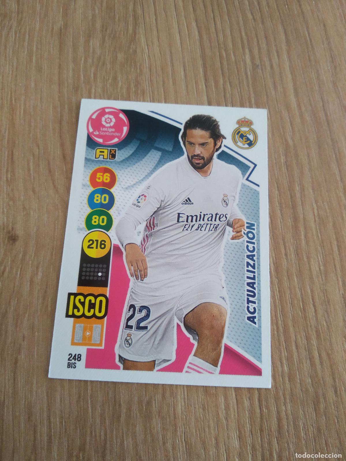 Cromos de F&uacute;tbol: 248 BIS ISCO REAL MADRID CROMO FUTBOL PANINI LIGA 20-21 ADRENALYN 2020-2021