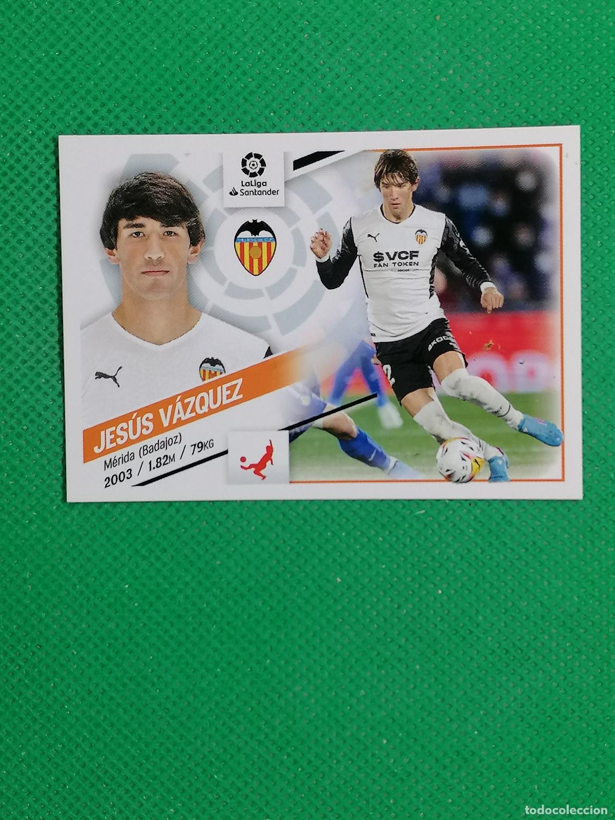 Cartes &agrave; collectionner de Football: 7 JESUS VAZQUEZ VALENCIA ⚽ PANINI LIGA ESTE 22 23 2022 2023 ⚽