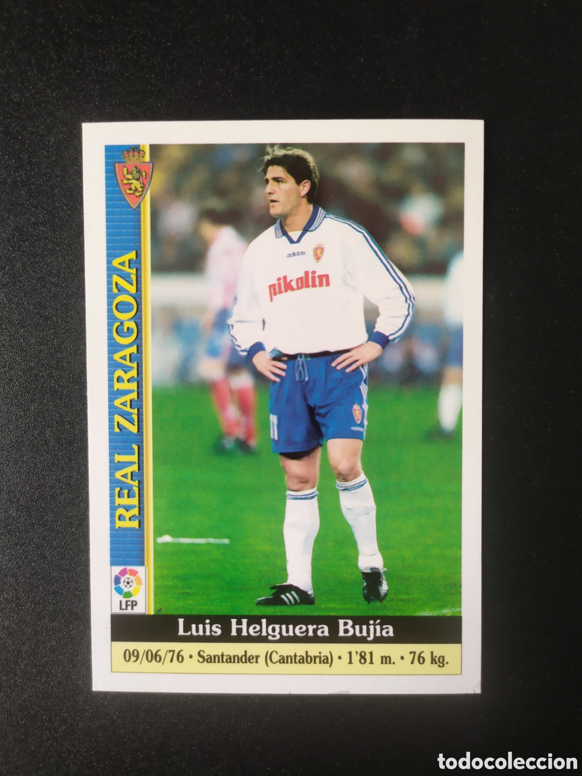 Cromos de Futebol: Mundicromo fichas Liga 1999 2000 99 00 Luis Helguera n&deg; 478 Real Zaragoza