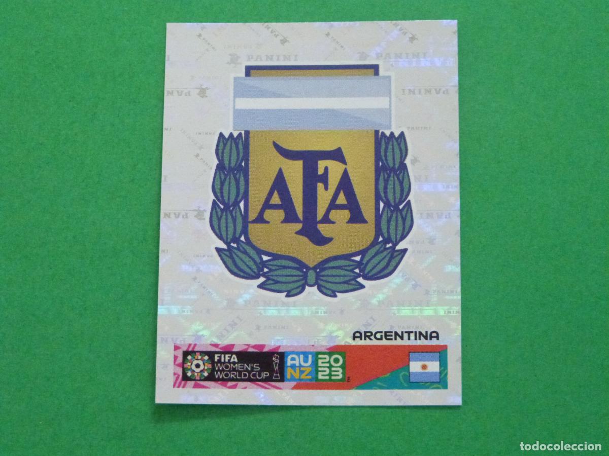 Cromos de Futebol: CROMO FUTBOL ESCUDO ARGENTINA SIN PEGAR N&ordm; 496 MUNDIAL FEMENINO AUSTRALIA NUEVA ZELANDA 2023