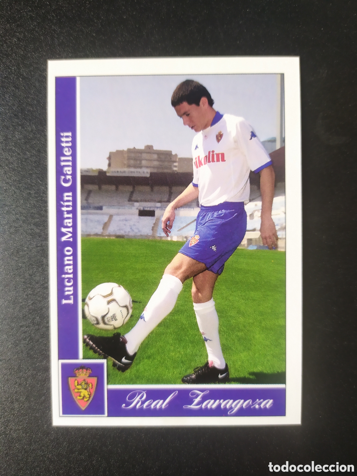 Cromos de Futebol: Mundicromo fichas Liga 2001 2002 01 02 Galletti n&deg; 346 Real Zaragoza