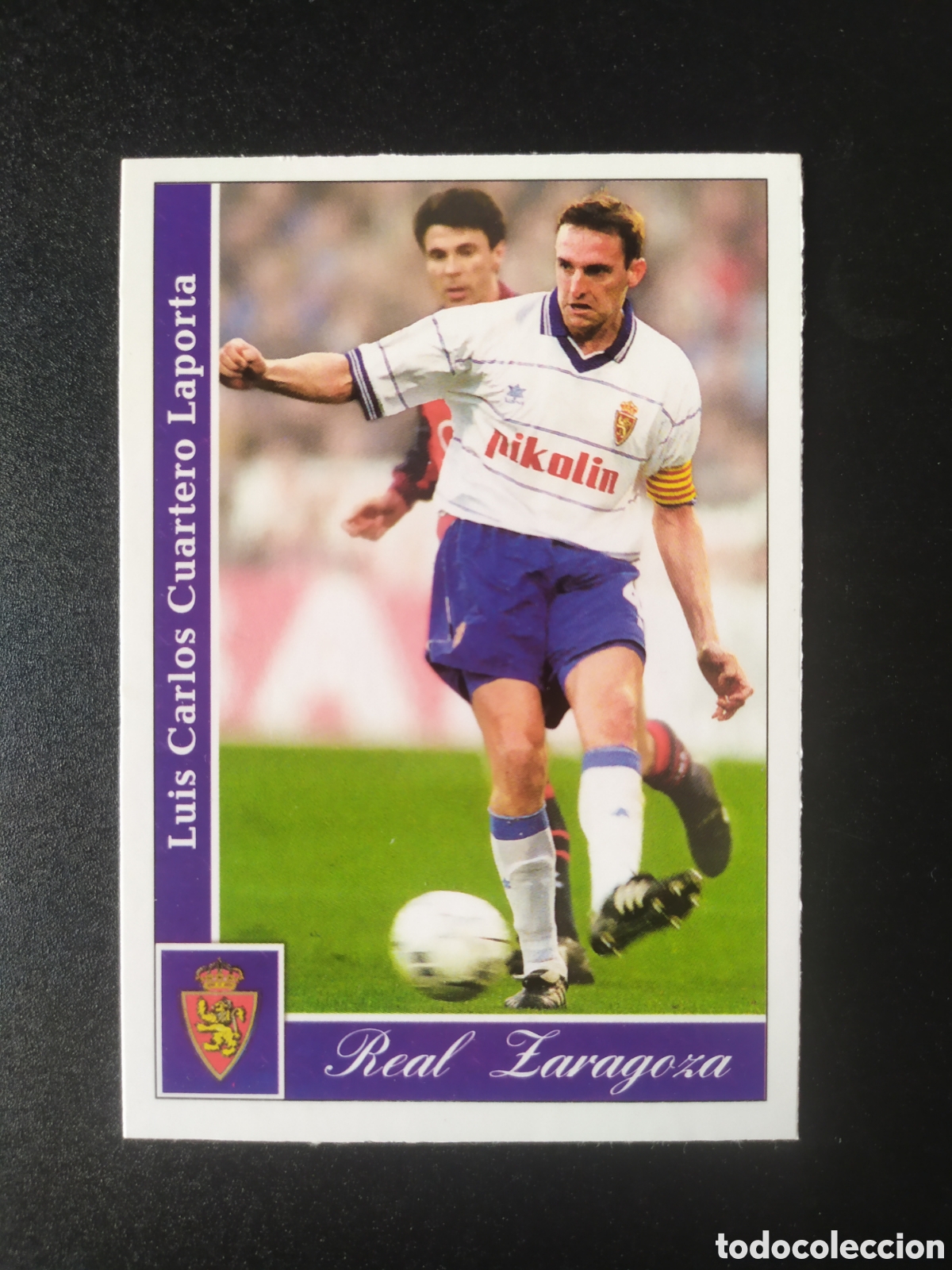 Fu&szlig;ball-Sticker: Mundicromo fichas Liga 2001 2002 01 02 Cuartero n&deg; 344 Real Zaragoza
