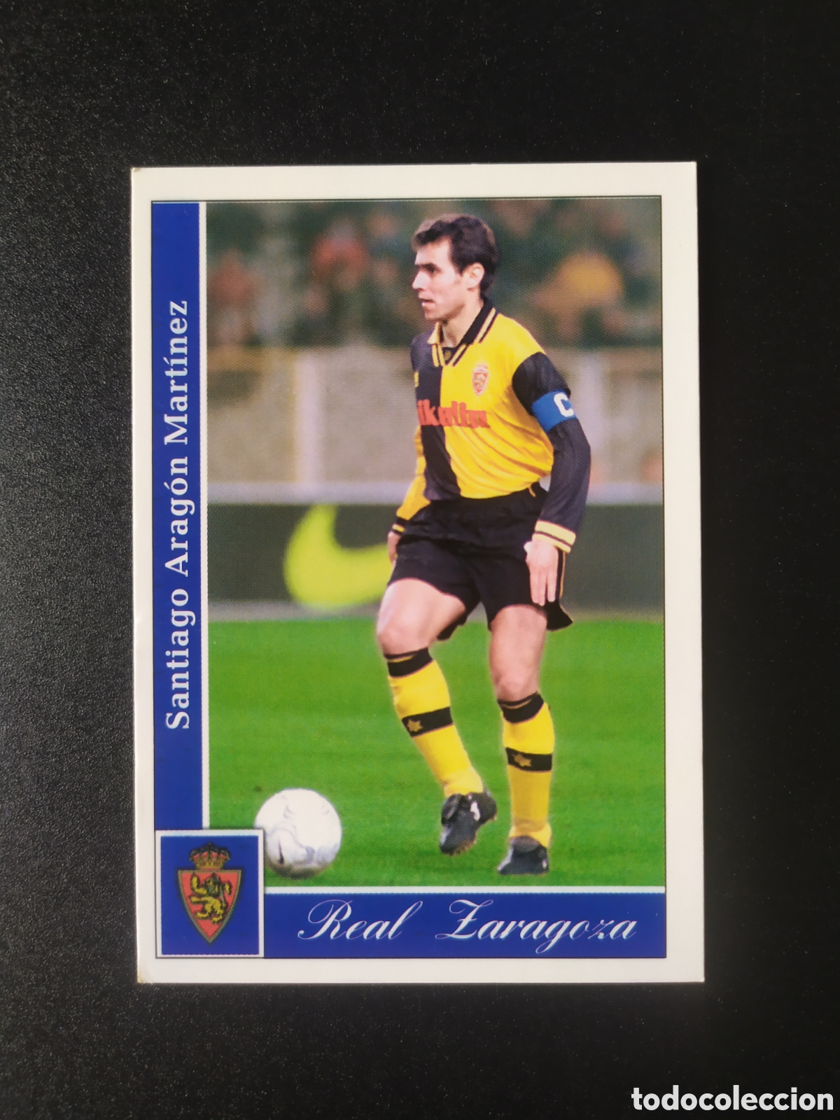 Football Stickers: Mundicromo fichas Liga 2001 2002 01 02 Arag&oacute;n n&deg; 347 Real Zaragoza