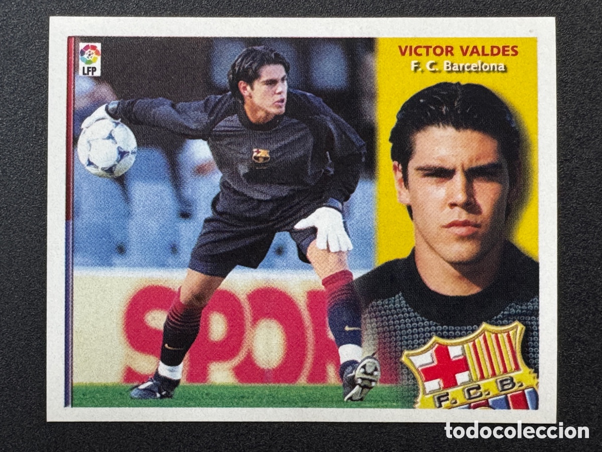 Figurine di Calcio: V&iacute;ctor Vald&eacute;s Rookie Fichaje 29 Barcelona Liga Este 2002/03