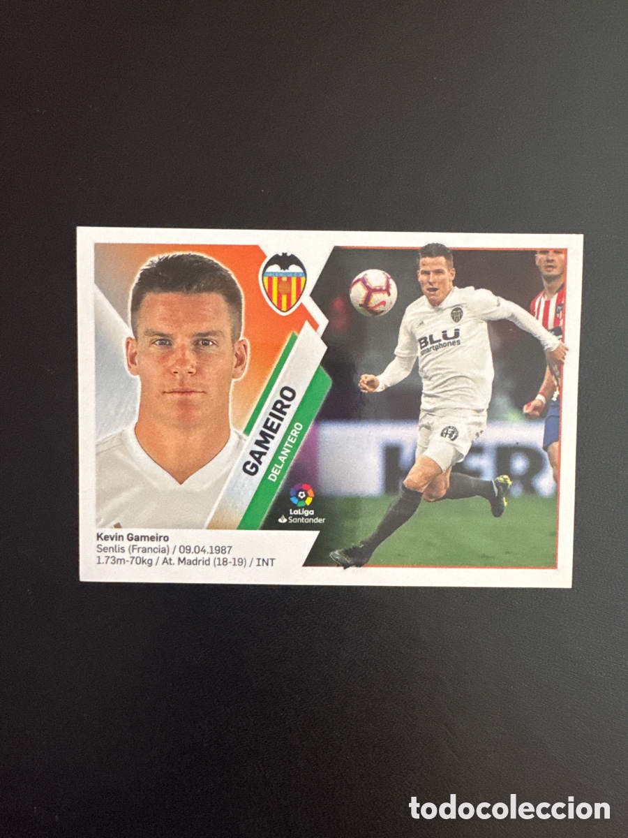 Figurine di Calcio: GAMEIRO VALENCIA N&Uacute;MERO 15 LIGA ESTE CROMOS 2019 2020