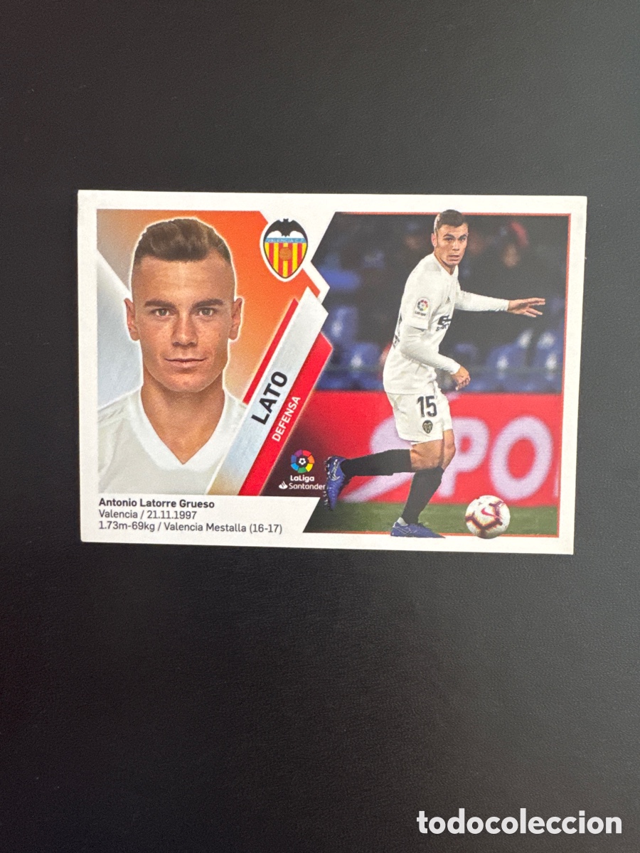 Figurine di Calcio: LATO VALENCIA N&Uacute;MERO 7B LIGA ESTE 2019 2020