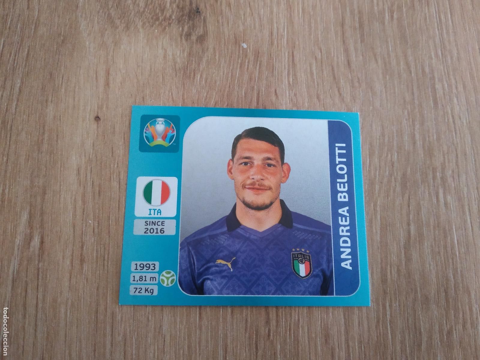 Cromos de F&uacute;tbol: 21 BELOTTI ITALIA CROMO STICKER PANINI EURO 2020 EUROCOPA FUTBOL VERSI&Oacute;N AZUL