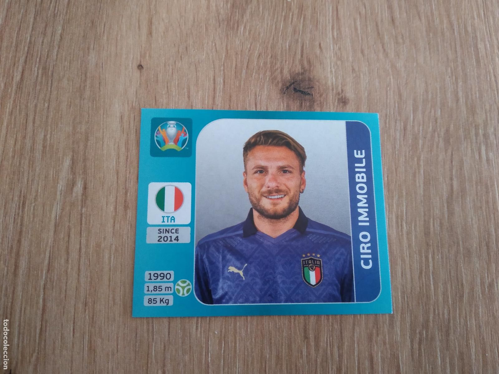 Cromos de F&uacute;tbol: 25 CIRO IMMOBILE ITALIA CROMO STICKER PANINI EURO 2020 EUROCOPA FUTBOL VERSI&Oacute;N AZUL