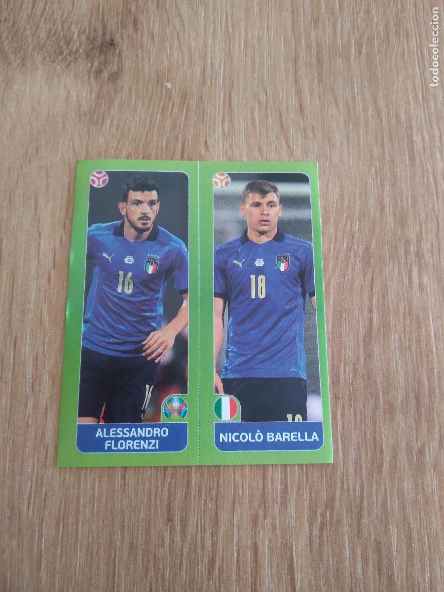Cromos de F&uacute;tbol: 30 FLORENZI BARELLA ITALIA CROMO STICKER PANINI EURO 2020 EUROCOPA FUTBOL VERSI&Oacute;N AZUL