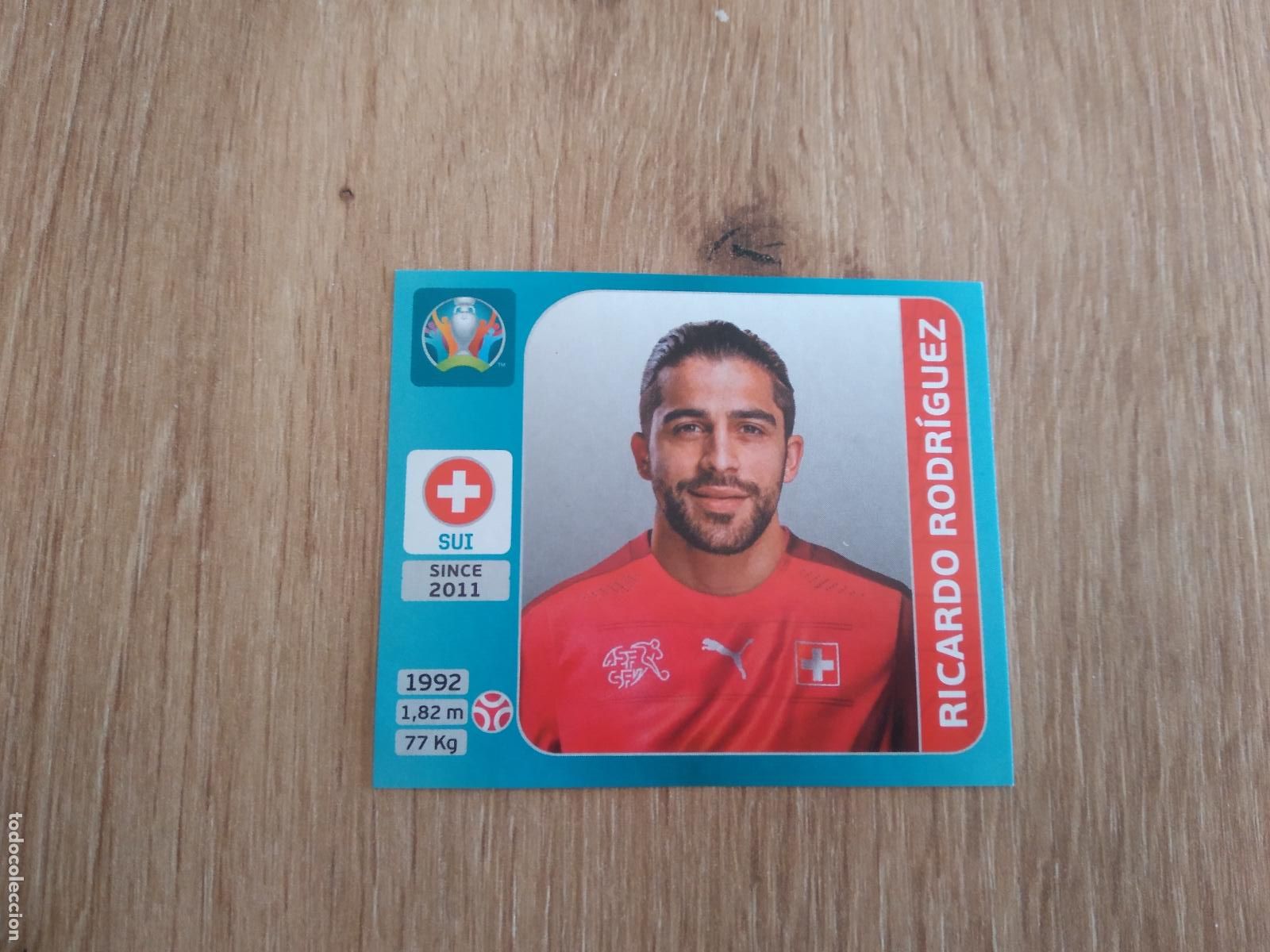 Cromos de F&uacute;tbol: 46 RICARDO RODRIGUEZ SUIZA CROMO STICKER PANINI EURO 2020 EUROCOPA FUTBOL VERSI&Oacute;N AZUL