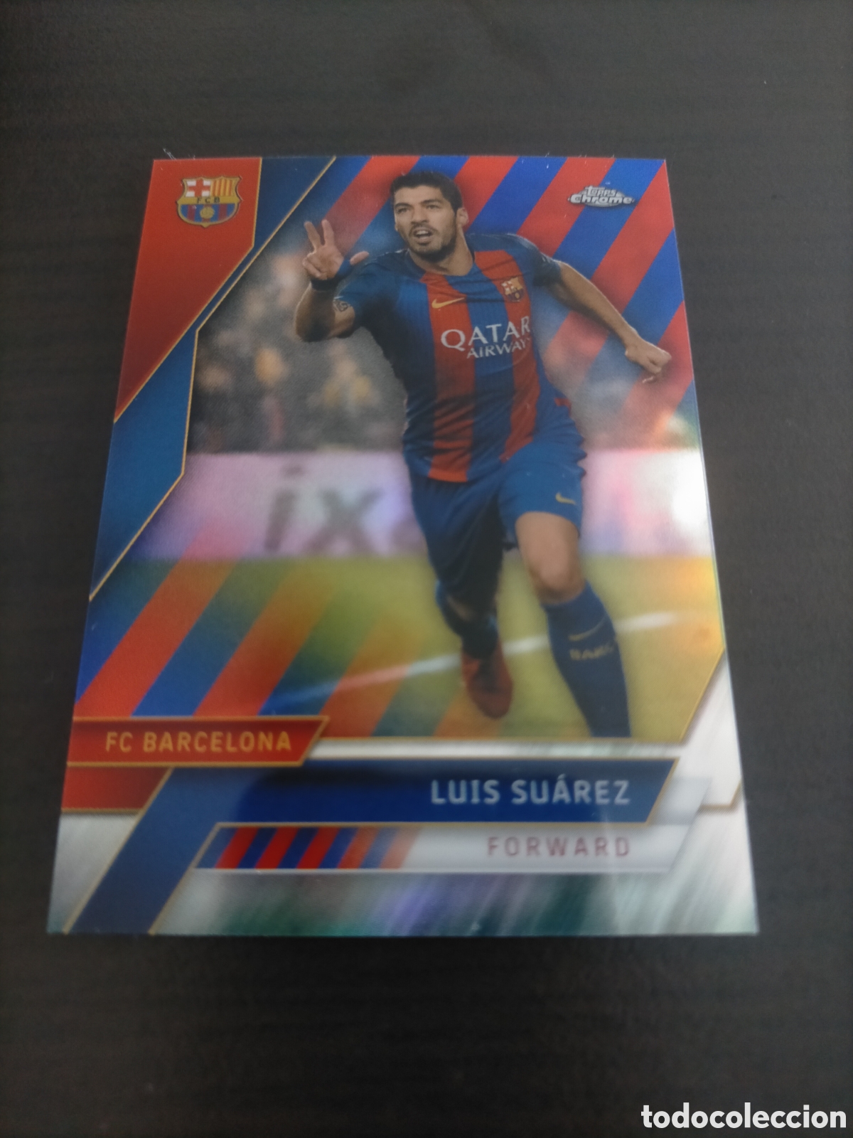 Cromos de F&uacute;tbol: Luis Suarez 78/99 FC Barcelona topps Chrome refractor fan set 2023