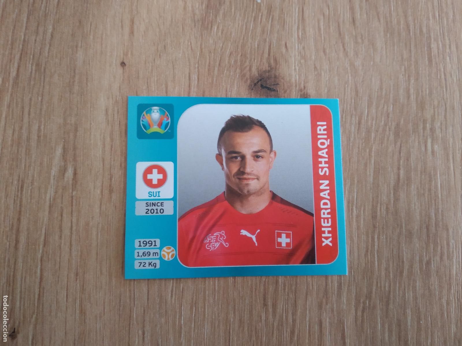 Cromos de F&uacute;tbol: 51 SHAQIRI SUIZA CROMO STICKER PANINI EURO 2020 EUROCOPA FUTBOL VERSI&Oacute;N AZUL