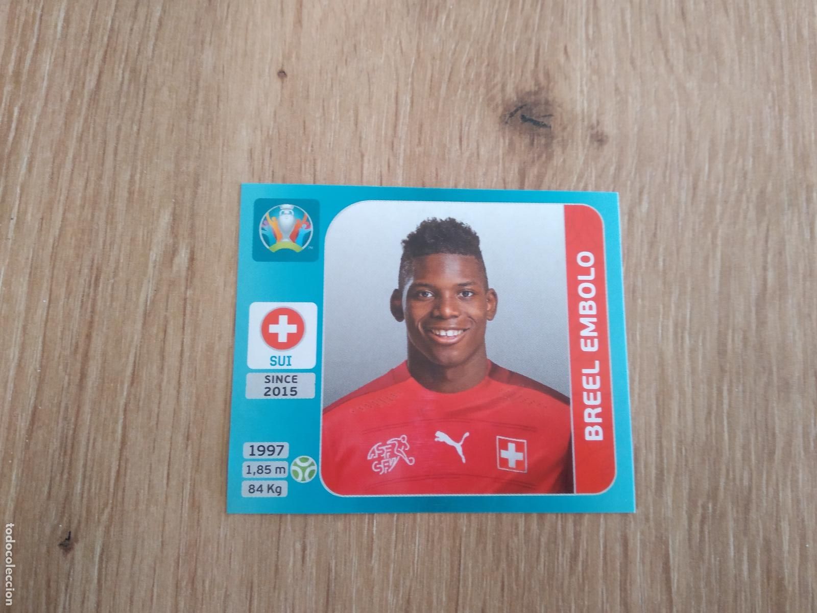 Cromos de F&uacute;tbol: 57 BREEL EMBOLO SUIZA CROMO STICKER PANINI EURO 2020 EUROCOPA FUTBOL VERSI&Oacute;N AZUL