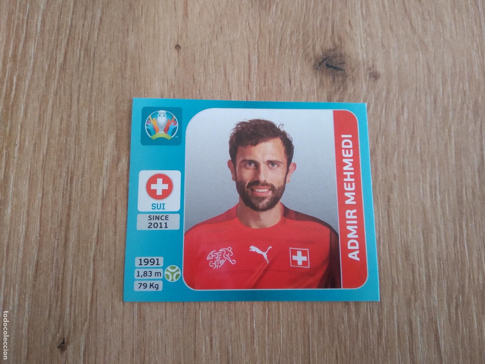 Cromos de F&uacute;tbol: 59 ADMIR MEHMEDI SUIZA CROMO STICKER PANINI EURO 2020 EUROCOPA FUTBOL VERSI&Oacute;N AZUL