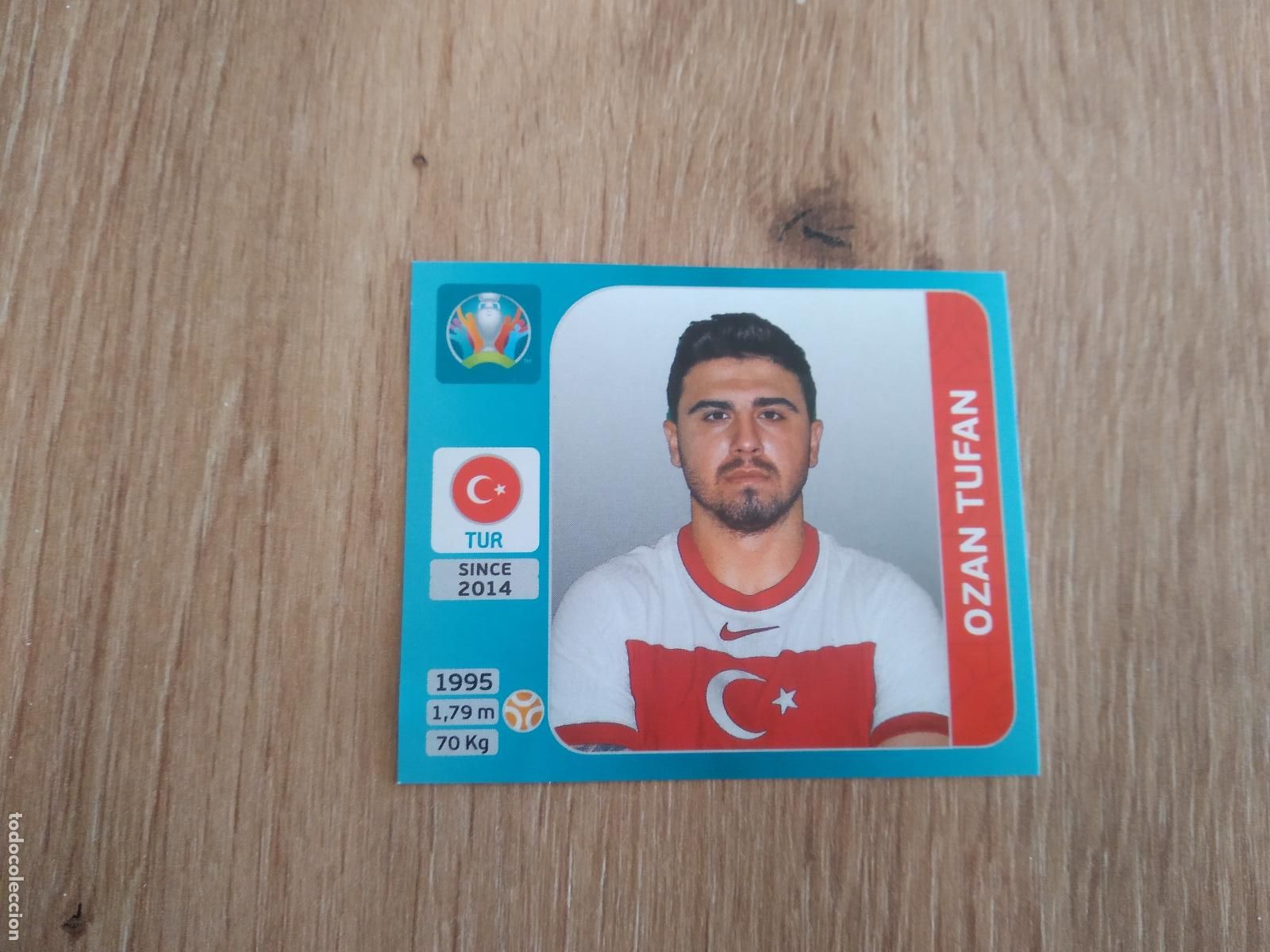Cromos de F&uacute;tbol: 74 OZAN TUFAN TURQUIA CROMO STICKER PANINI EURO 2020 EUROCOPA FUTBOL VERSI&Oacute;N AZUL